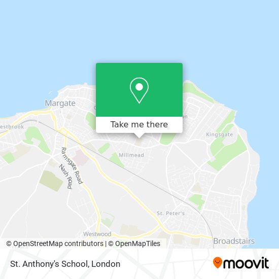 St. Anthony's School map