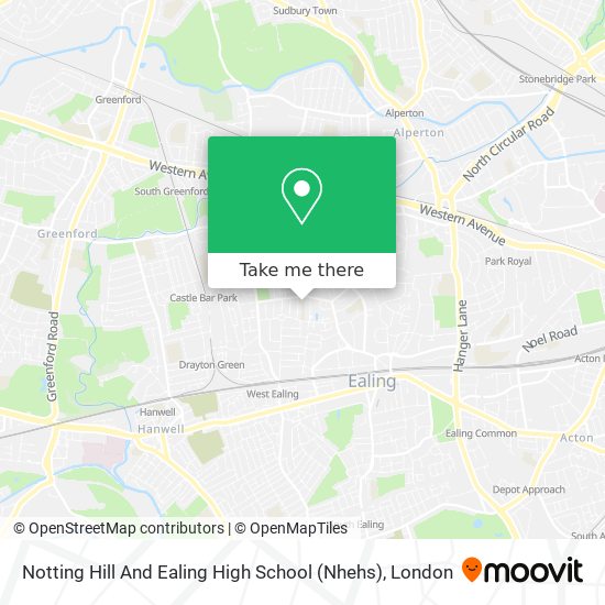 Notting Hill And Ealing High School (Nhehs) map