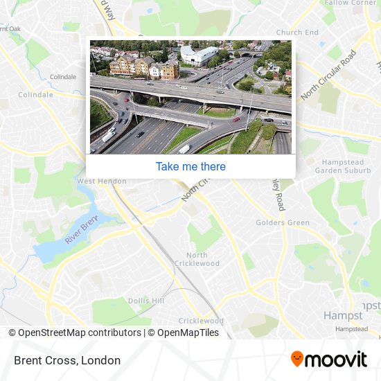 Brent Cross map