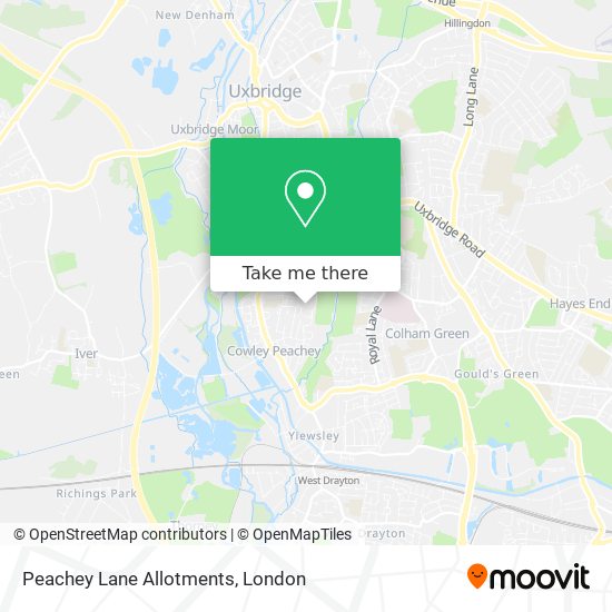 Peachey Lane Allotments map