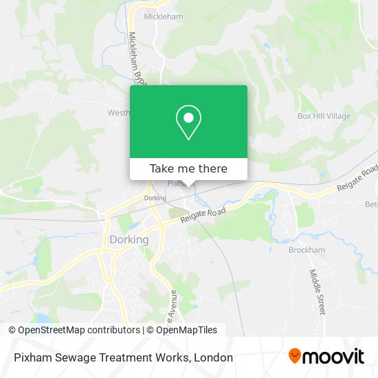 Pixham Sewage Treatment Works map