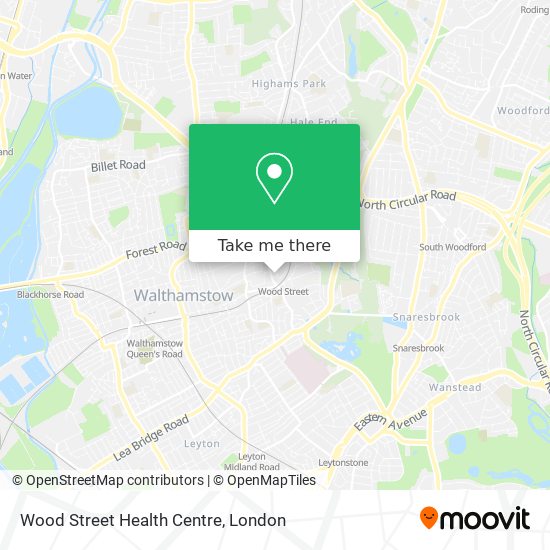 Wood Street Health Centre map