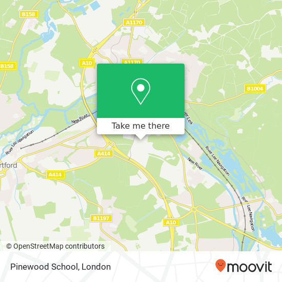 Pinewood School map