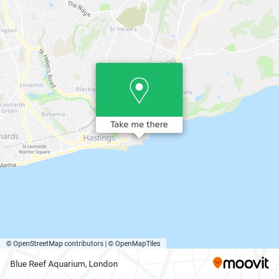 Blue Reef Aquarium map