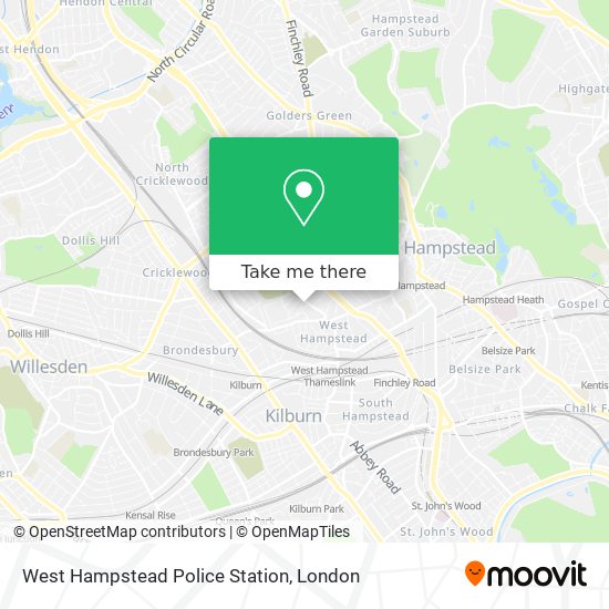 West Hampstead Police Station map