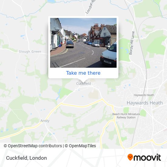 Cuckfield map