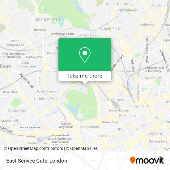 East Service Gate map