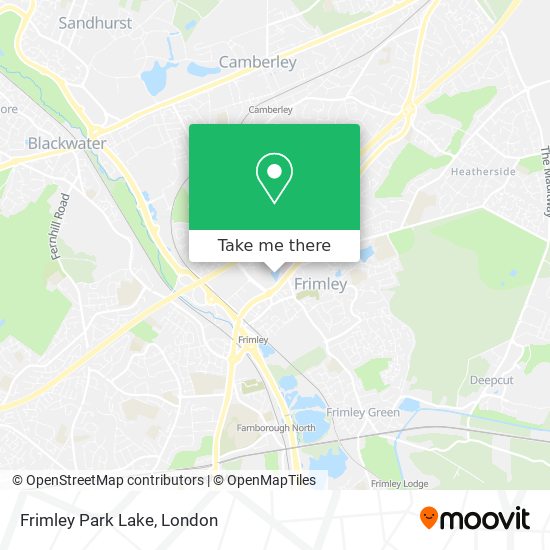 Frimley Park Lake map