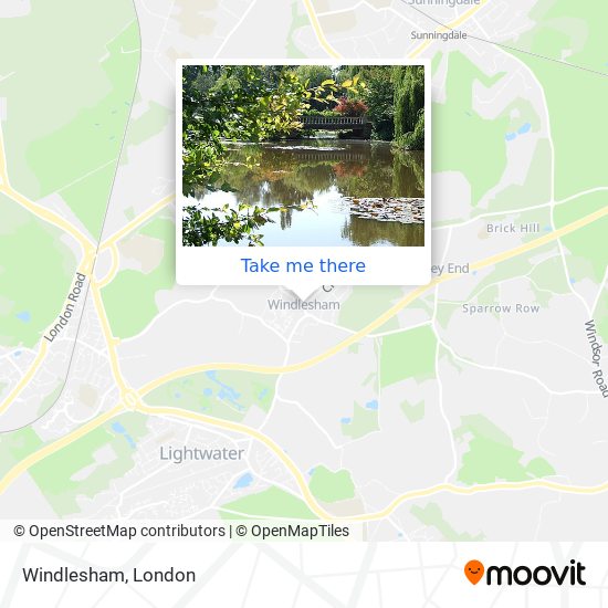 Windlesham map