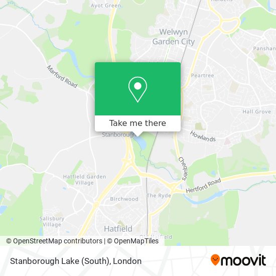 Stanborough Lake (South) map