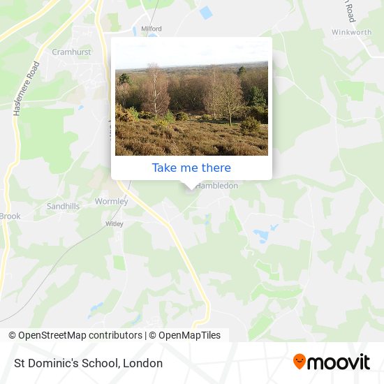 St Dominic's School map