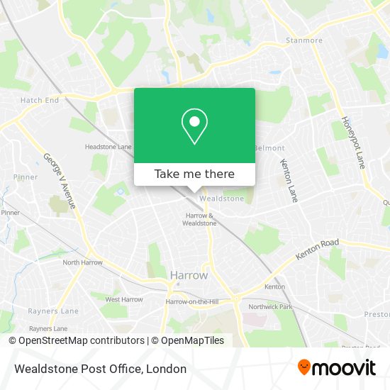 Wealdstone Post Office map