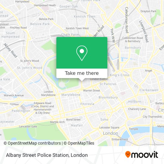 Albany Street Police Station map