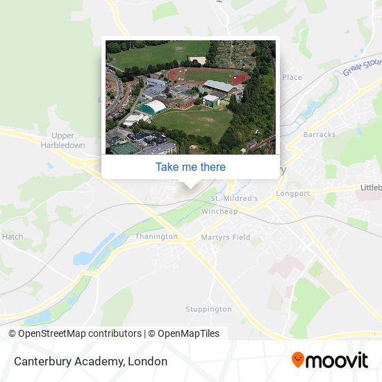 Canterbury Academy map