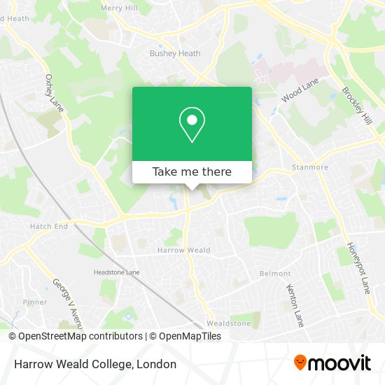 Harrow Weald College map