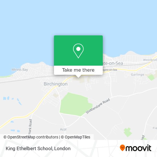 King Ethelbert School map