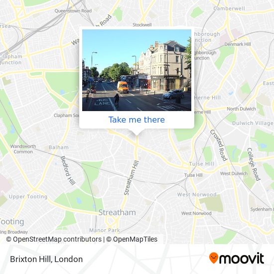 Brixton Hill map