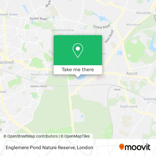 Englemere Pond Nature Reserve map