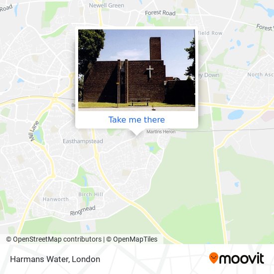 Harmans Water map