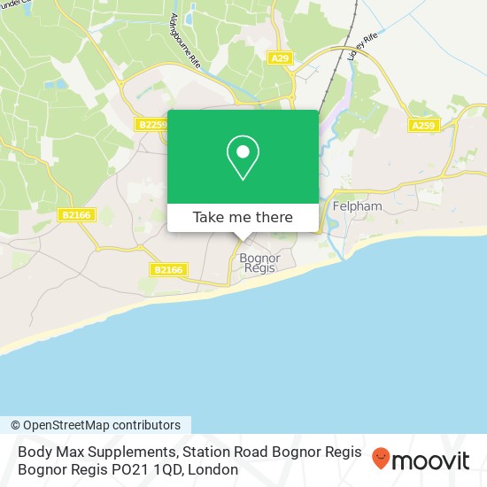 Body Max Supplements, Station Road Bognor Regis Bognor Regis PO21 1QD map