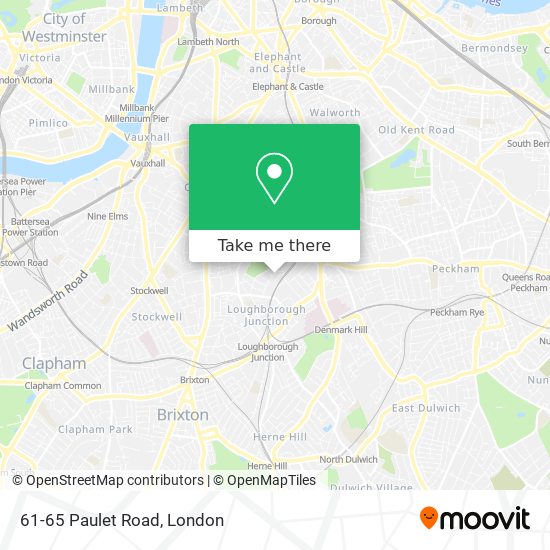 61-65 Paulet Road map