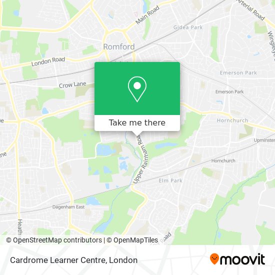 Cardrome Learner Centre map