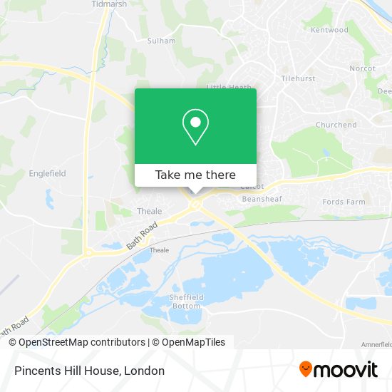 Pincents Hill House map