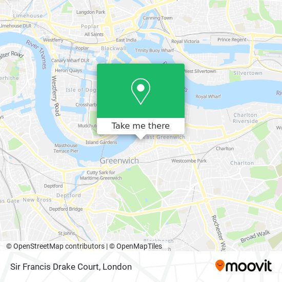 Sir Francis Drake Court map