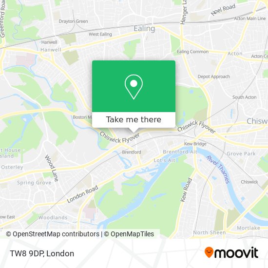 TW8 9DP map