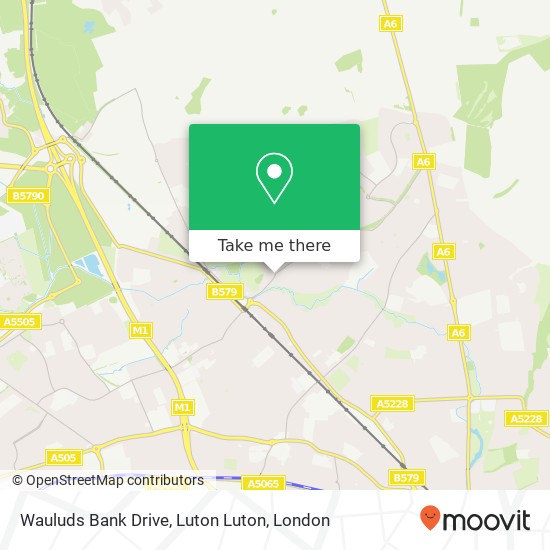 Wauluds Bank Drive, Luton Luton map