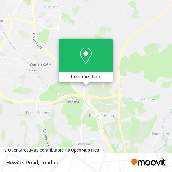 Hewitts Road map