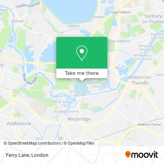 Ferry Lane map