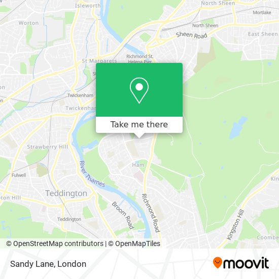 Sandy Lane map