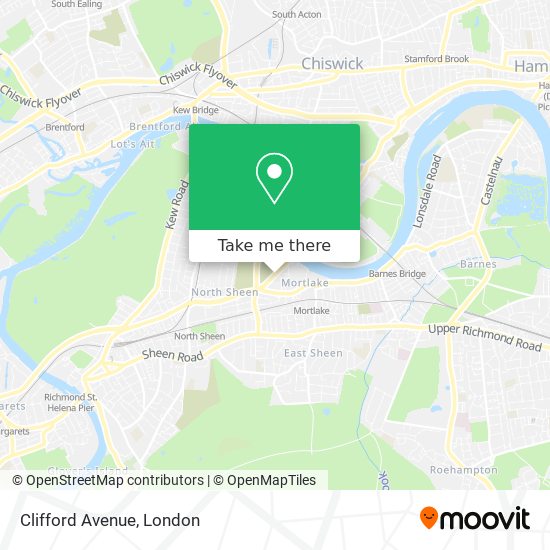 Clifford Avenue map