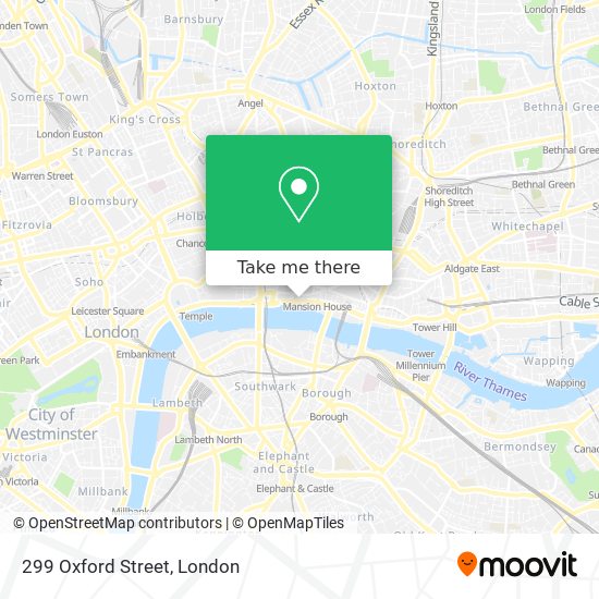299 Oxford Street map