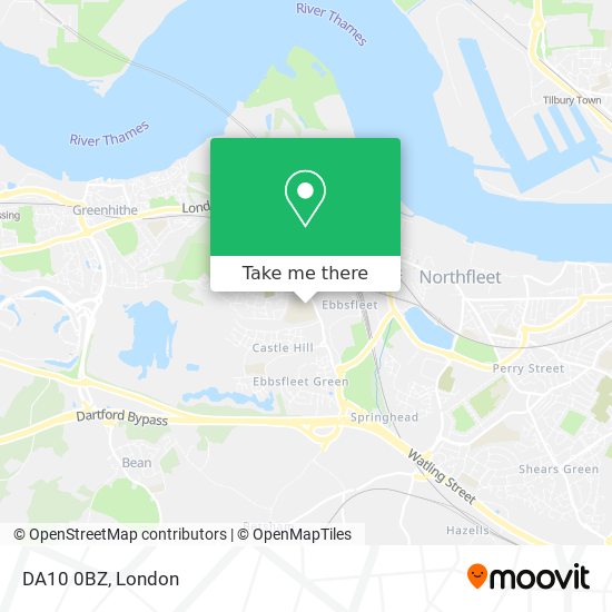 DA10 0BZ map