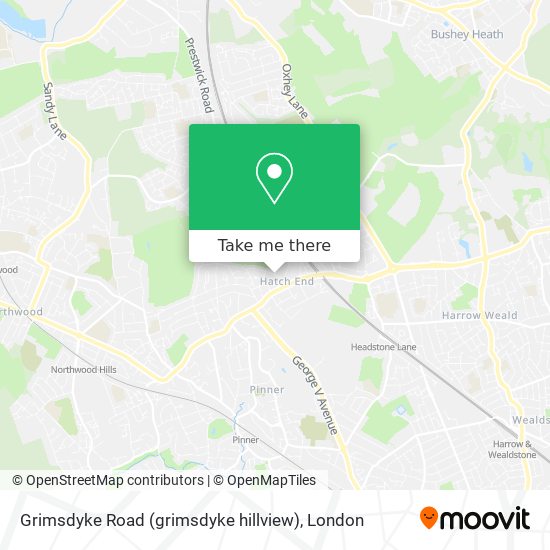 Grimsdyke Road (grimsdyke hillview) map