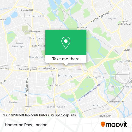 Homerton Row map