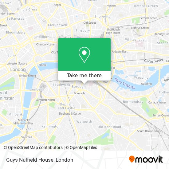 Guys Nuffield House map