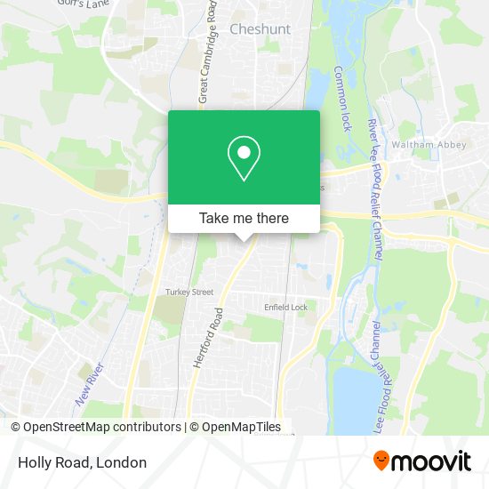 Holly Road map