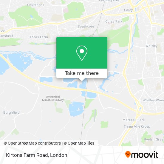 Kirtons Farm Road map