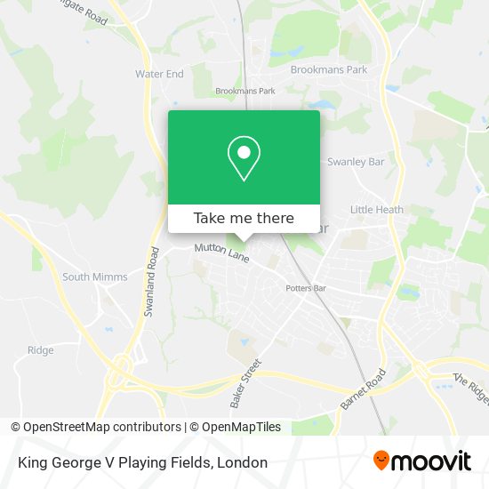 King George V Playing Fields map