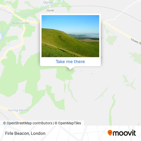 Firle Beacon map