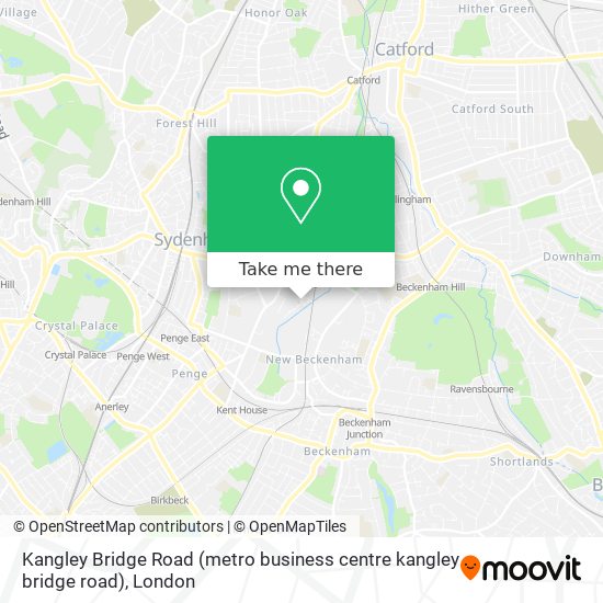 Kangley Bridge Road (metro business centre kangley bridge road) map