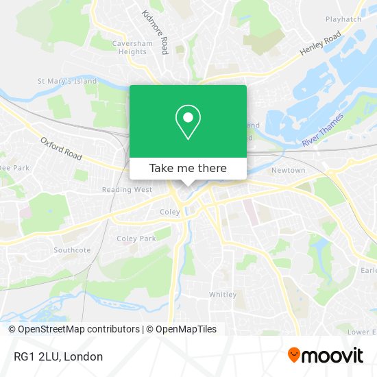 RG1 2LU map