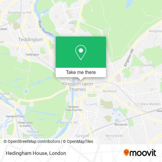 Hedingham House map