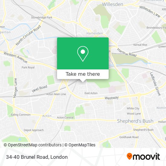 34-40 Brunel Road map