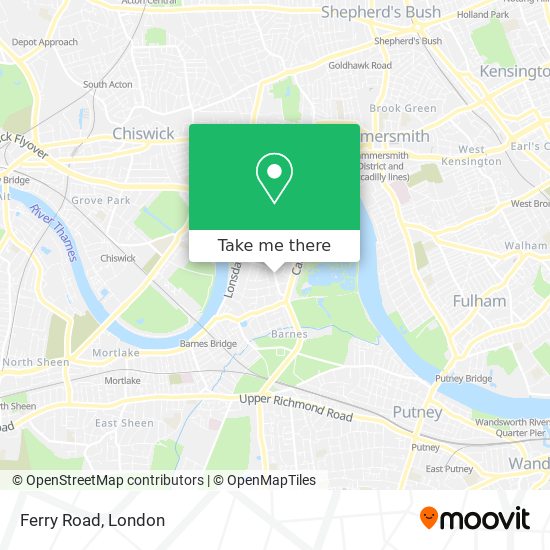 Ferry Road map