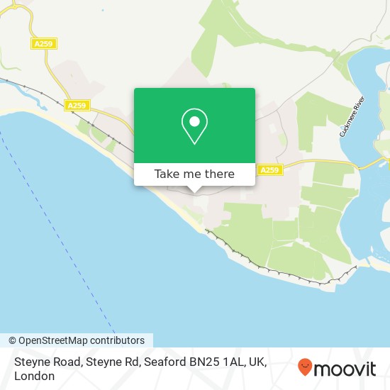 Steyne Road, Steyne Rd, Seaford BN25 1AL, UK map