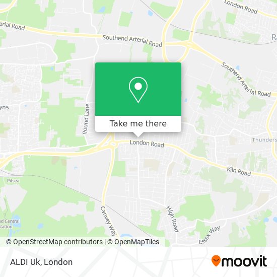 ALDI Uk map